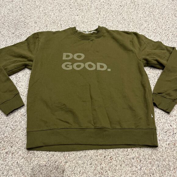 Cotopaxi Do Good Crew Neck Sweatshirt Men's Sz M Casual Olive Green Outdoor - Picture 1 of 6